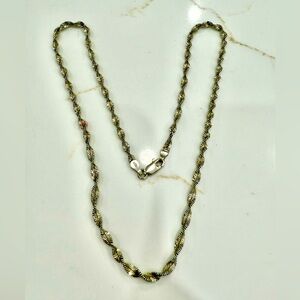 Various vintage silver necklaces